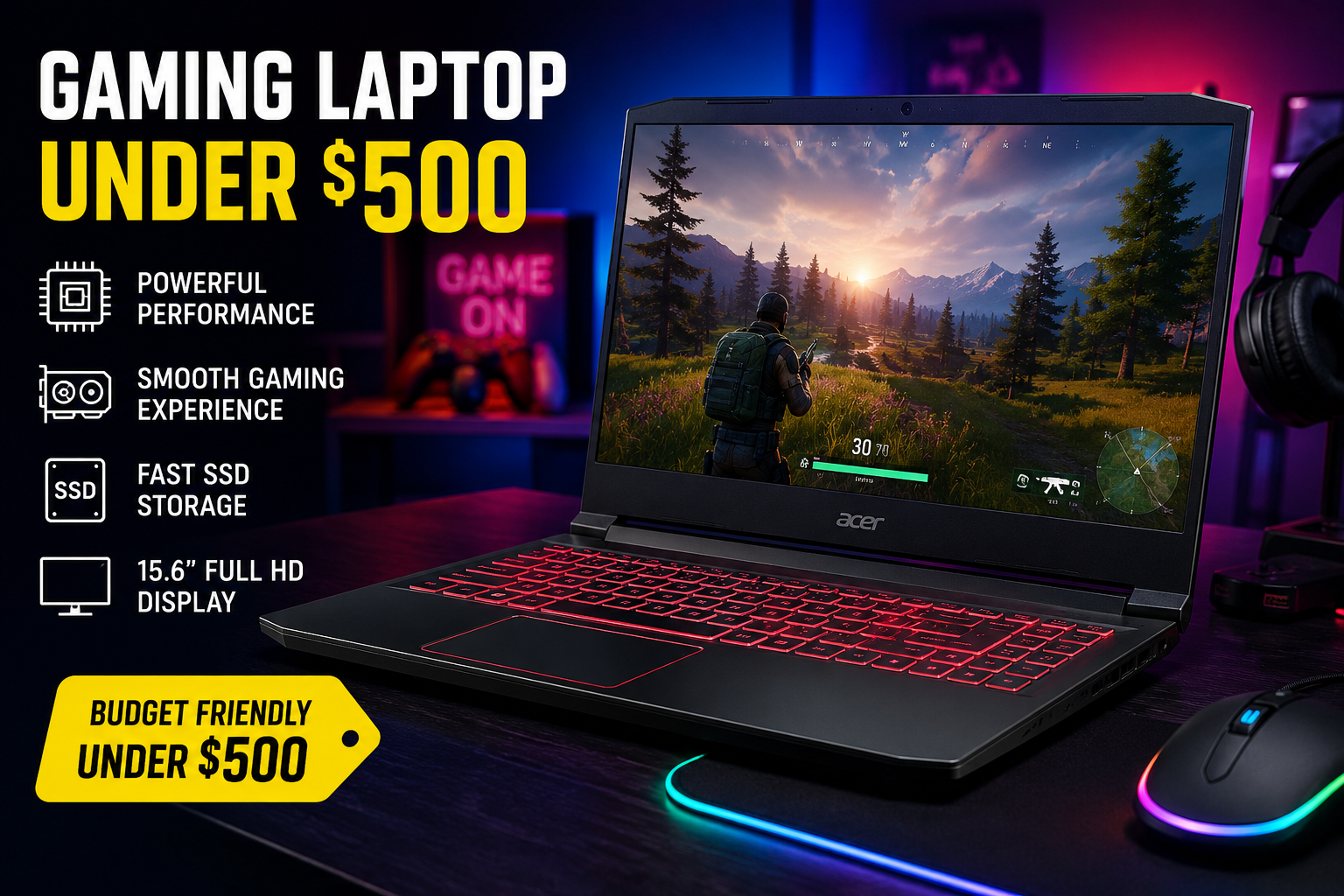 Best Gaming Laptop Under $500 – A Practical Guide for Real Gamers
