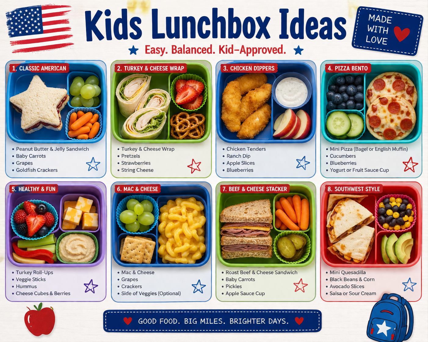 Kids Lunchbox Ideas USA Style