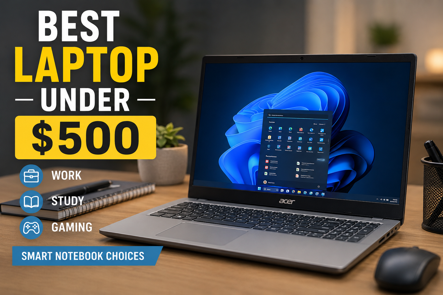 Best Laptop Under $500: Smart Notebook Choices for Work, Study, and Gaming